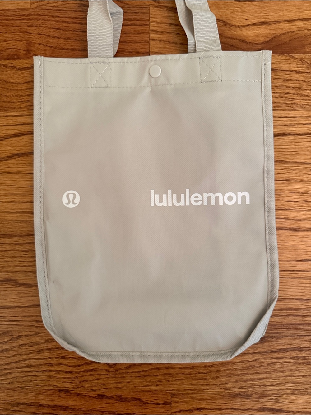 Lululemon Light Taupe Logo Tote Bag